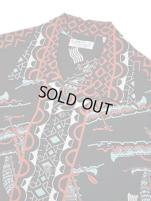 画像3: 【 SUN SURF（サンサーフ） 】　半袖アロハシャツ　S/S HAWAIIAN SHIRT　[ POLYNESIAN CANOE ]