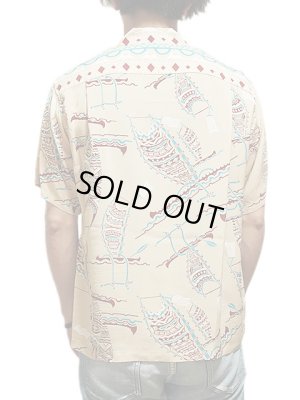 画像2: 【 SUN SURF（サンサーフ） 】　半袖アロハシャツ　S/S HAWAIIAN SHIRT　[ POLYNESIAN CANOE ]