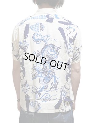 画像2: 【 SUN SURF SPECIAL EDITION（サンサーフスペシャルエディション） 】　半袖アロハシャツ　[ DRAGON AND EXOTIC BEAUTY ]　【 WATUMULL'S and LEILANI 】