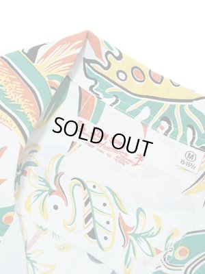 画像8: 【 SUN SURF（サンサーフ） 】 半袖アロハシャツ S/S HAWAIIAN SHIRT [ BIRD OF PARADISE & MONSTERA ] [ OFF WHITE ]