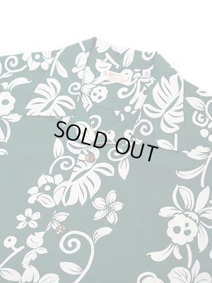 画像3: 【 SUN SURF（サンサーフ） 】 半袖アロハシャツ S/S HAWAIIAN SHIRT [ HAWAIIAN SKULL BORDER ] [ GREEN ]