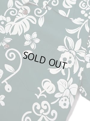 画像4: 【 SUN SURF（サンサーフ） 】 半袖アロハシャツ S/S HAWAIIAN SHIRT [ HAWAIIAN SKULL BORDER ] [ GREEN ]