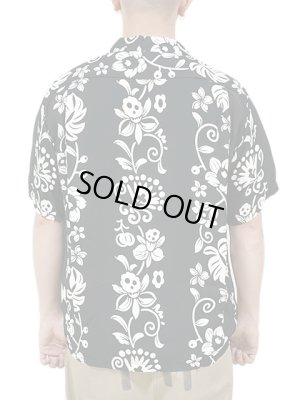 画像2: 【 SUN SURF（サンサーフ） 】 半袖アロハシャツ S/S HAWAIIAN SHIRT [ HAWAIIAN SKULL BORDER ] [ BLACK ]