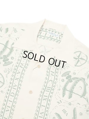 画像3: 【 SUN SURF（サンサーフ） 】 半袖アロハシャツ S/S HAWAIIAN SHIRT [ NAVIGATION OF THE SEA ] [ BEIGE ]