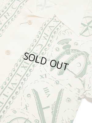 画像4: 【 SUN SURF（サンサーフ） 】 半袖アロハシャツ S/S HAWAIIAN SHIRT [ NAVIGATION OF THE SEA ] [ BEIGE ]