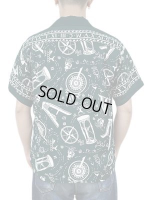 画像2: 【 SUN SURF（サンサーフ） 】 半袖アロハシャツ S/S HAWAIIAN SHIRT [ NAVIGATION OF THE SEA ] [ GREEN ]