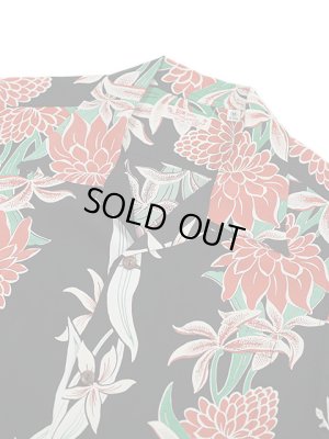 画像3: 【 SUN SURF（サンサーフ） 】 半袖アロハシャツ S/S HAWAIIAN SHIRT [ BLOOMS OF TORCH FLOWER ] [ BLACK ]
