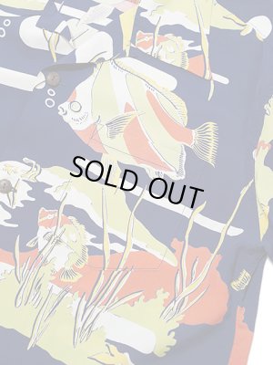 画像4: 【 SUN SURF（サンサーフ） 】 半袖アロハシャツ S/S HAWAIIAN SHIRT [ MOORISH IDOL ] [ NAVY ]