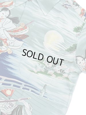 画像4: 【 SUN SURF SPECIAL EDITION（サンサーフスペシャルエディション） 】　半袖アロハシャツ　[ USHIWAKAMARU FIGHTING BENKEI ]　【 KAIKAMAHINE 】