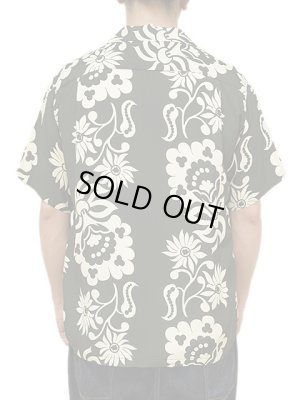 画像2: 【 SUN SURF（サンサーフ） 】　半袖アロハシャツ　S/S HAWAIIAN SHIRT　[ SUNLIGHT FLOWER ]　[ BLACK ]