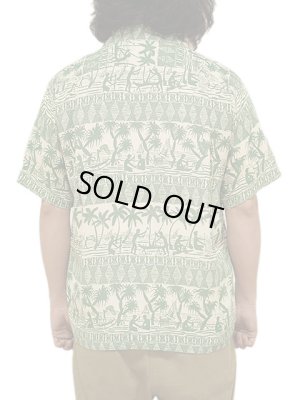 画像2: 【 SUN SURF（サンサーフ） 】　半袖アロハシャツ　S/S HAWAIIAN SHIRT　[ ISLAND CLASSIC BORDER ]　[ BEIGE ]
