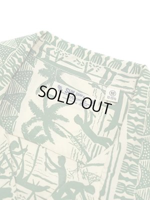 画像8: 【 SUN SURF（サンサーフ） 】　半袖アロハシャツ　S/S HAWAIIAN SHIRT　[ ISLAND CLASSIC BORDER ]　[ BEIGE ]