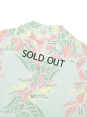 画像3: 【 SUN SURF（サンサーフ） 】　半袖アロハシャツ　S/S HAWAIIAN SHIRT　[ BIRD OF PARADISE ]　[ GREEN ]