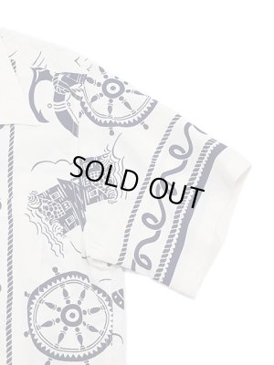 画像5: 【 SUN SURF（サンサーフ） 】　半袖アロハシャツ　S/S HAWAIIAN SHIRT　[ ALL ABOARD ]　[ OFF WHITE ]