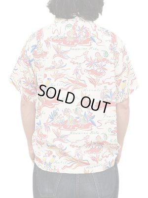 画像2: 【 SUN SURF（サンサーフ） 】　半袖アロハシャツ　S/S HAWAIIAN SHIRT　[ HAWAIIAN HULA ]　[ OFF WHITE ]