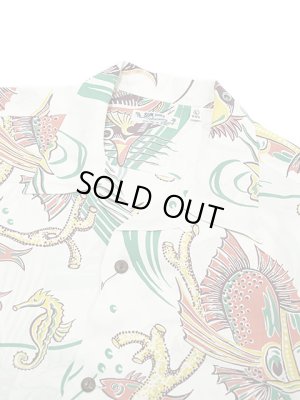 画像3: 【 SUN SURF（サンサーフ） 】　半袖アロハシャツ　S/S HAWAIIAN SHIRT　[ BUG EYED FISH ]　[ OFF WHITE ]