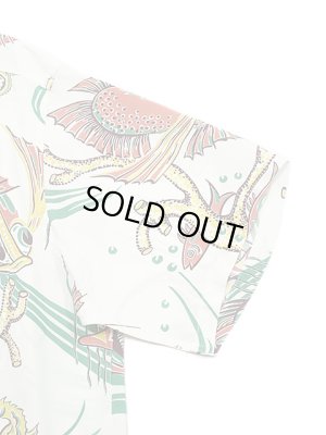 画像5: 【 SUN SURF（サンサーフ） 】　半袖アロハシャツ　S/S HAWAIIAN SHIRT　[ BUG EYED FISH ]　[ OFF WHITE ]