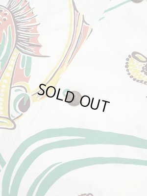 画像7: 【 SUN SURF（サンサーフ） 】　半袖アロハシャツ　S/S HAWAIIAN SHIRT　[ BUG EYED FISH ]　[ OFF WHITE ]