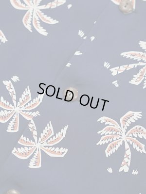 画像7: 【 SUN SURF（サンサーフ） 】　半袖アロハシャツ　S/S HAWAIIAN SHIRT　[ SCATTERED PALMTREE ]　[ NAVY ]