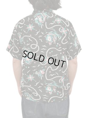 画像2: 【 SUN SURF（サンサーフ） 】　半袖アロハシャツ　S/S HAWAIIAN SHIRT　[ AGE OF DISCOVERY ]　[ BLACK ]