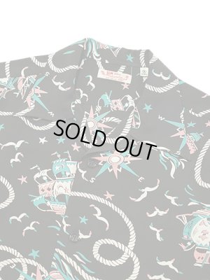 画像3: 【 SUN SURF（サンサーフ） 】　半袖アロハシャツ　S/S HAWAIIAN SHIRT　[ AGE OF DISCOVERY ]　[ BLACK ]