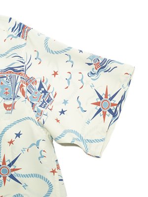 画像5: 【 SUN SURF（サンサーフ） 】　半袖アロハシャツ　S/S HAWAIIAN SHIRT　[ AGE OF DISCOVERY ]　[ OFF WHITE ]