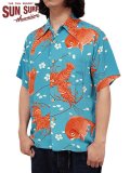 【 SUN SURF SPECIAL EDITION（サンサーフスペシャルエディション） 】　半袖アロハシャツ　[ SYMBOL OF GOOD LUCK ]　【 SURFRIDERS SPORTSWEAR 】