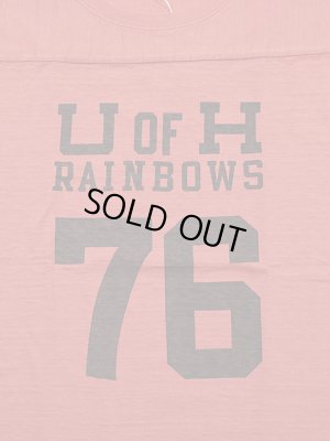 画像4: 【 SUN SURF（サンサーフ） 】　SLUB YARN FOOTBALL T-SHIRT [ RAINBOWS ] [ RED ] 【 メール便可 】 