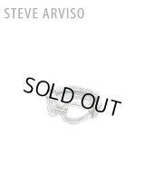 【 Steve Arviso（スティーブアルビソ） 】ホースウィスパラーリング [ NAVAJO JEWELRY ] [ 19号 ] 【 メール便可 】