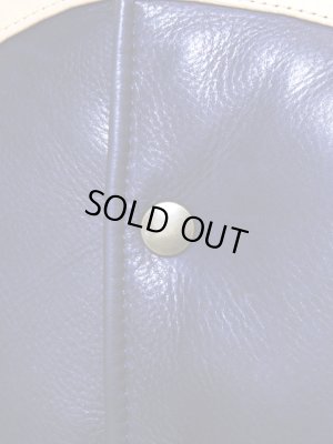 画像7: 【 Y'2 LEATHER（ワイツーレザー） 】　ホースハイド × ステアオイルダウンベスト [ 馬革×牛革 ] [ BLUE x SADDLE ]