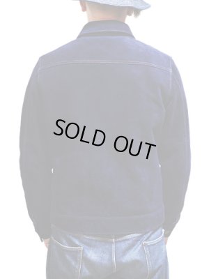 画像2: 【 限定モデル 】 【 Y'2 LEATHER（ワイツーレザー） 】　ステアスエード 1st Type Gジャン　[ STEER SUEDE NAVY ]　