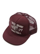 【 TRUCK BRAND （トラックブランド） 】メッシュキャップ [ BASKETBALL ] [ WINE ]