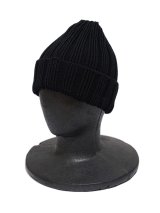 【 TONNY CAP（トニーキャップ） 】COTTON WATCH CAP [ BLACK ] [ Made In Japan ] 【 メール便可 】