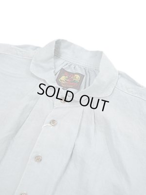 画像3: 【 The 2 Monkeys（ザ・ツーモンキーズ） 】　カンブレシャツ　[ Linen Cambrai Shirt ] [ Slate Blue ]