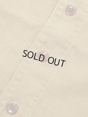 画像5: 【 The 2 Monkeys（ザ・ツーモンキーズ） 】　リネンノーカラーシャツ　[ Linen Sport Shirt ] [ Tabacco ]