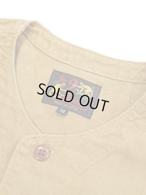 画像6: 【 The 2 Monkeys（ザ・ツーモンキーズ） 】　リネンノーカラーシャツ　[ Linen Sport Shirt ] [ Tabacco ]