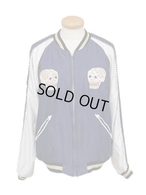 画像2: 【 TAILOR TOYO(テーラー東洋）】 アセテートスカジャンエイジングモデル [ ACETATE SOUVENIR JACKET (AGING MODEL) ] [ SNAKE & SKULL × DRAGON HEAD ]