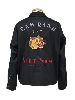 画像3: 【 TAILOR東洋（テーラートウヨウ） 】 ベトジャン [ Mid 1960s Style Cotton Vietnam Jacket ] [ VIETNAM PANTHER ] [ BLACK ]