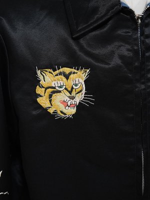 画像7: 【 TAILOR東洋（テーラートウヨウ） 】 サテンベトジャン [ Mid 1960s Style Satin Vietnam Jacket ] [ VIET-NAM MAP ] [ BLACK ]