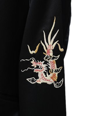 画像8: 【 TAILOR東洋（テーラートウヨウ） 】 サテンベトジャン [ Mid 1960s Style Satin Vietnam Jacket ] [ VIET-NAM MAP ] [ BLACK ]