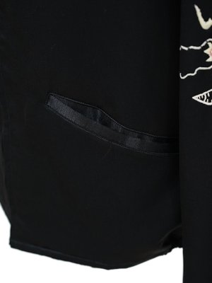 画像9: 【 TAILOR東洋（テーラートウヨウ） 】 サテンベトジャン [ Mid 1960s Style Satin Vietnam Jacket ] [ VIET-NAM MAP ] [ BLACK ]