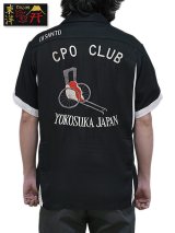 【 TAILOR TOYO(テーラー東洋） 】　スカボーリングシャツ [  SUKA BOWLING SHIRT ] [ CPO CLUB ] [ BLACK ]