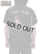 【 TAILOR TOYO(テーラー東洋） 】　スカボーリングシャツ [  SUKA BOWLING SHIRT ] [ CPO CLUB ] [ BLACK ]