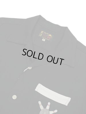画像3: 【 TAILOR TOYO(テーラー東洋） 】　スカボーリングシャツ [  SUKA BOWLING SHIRT ] [ CPO CLUB ] [ BLACK ]