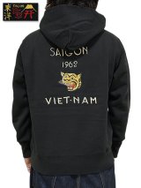 【 TAILOR TOYO(テーラー東洋） 】 ベトパーカー  [ SUKA HOODED PARKA EMBROIDERED ] [ SAIGON 1962 ] [ BLACK ]