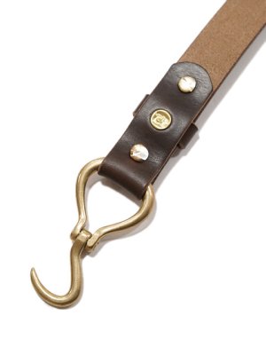 画像4: 【 ART BROWN（アートブラウン） 】　フックベルト [ 30mm幅 ] [ HORWEEN CHROMEXCEL LEATHER ] [ CHOCO ]