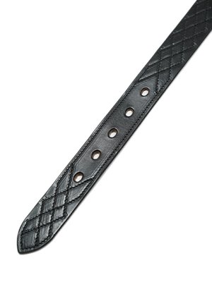 画像5: 【 ART BROWN（アートブラウン） 】　ダイヤモンドステッチベルト [ 35mm幅 ] [ HORWEEN CHROMEXCEL LEATHER ] [ BLACK ]