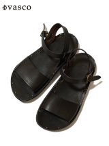 【 vasco（ヴァスコ） 】　レザーデザートサンダル　[ Leather Desert Sandal ] [ BLACK ]