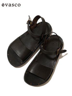 画像1: 【 vasco（ヴァスコ） 】　レザーデザートサンダル　[ Leather Desert Sandal ] [ BLACK ]
