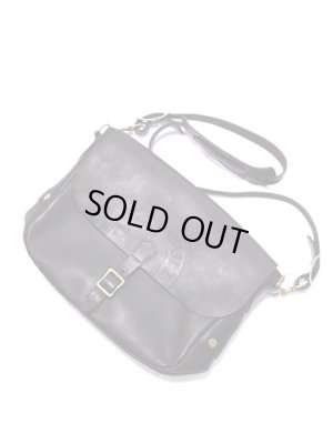 画像2: 【 vasco（ヴァスコ） 】　レザーポストマンショルダーバッグ　[ SMALL ] [ BLACK ]